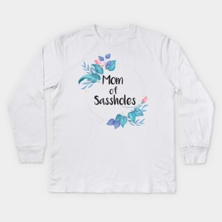 mom of sassy Kids Long Sleeve T-Shirt